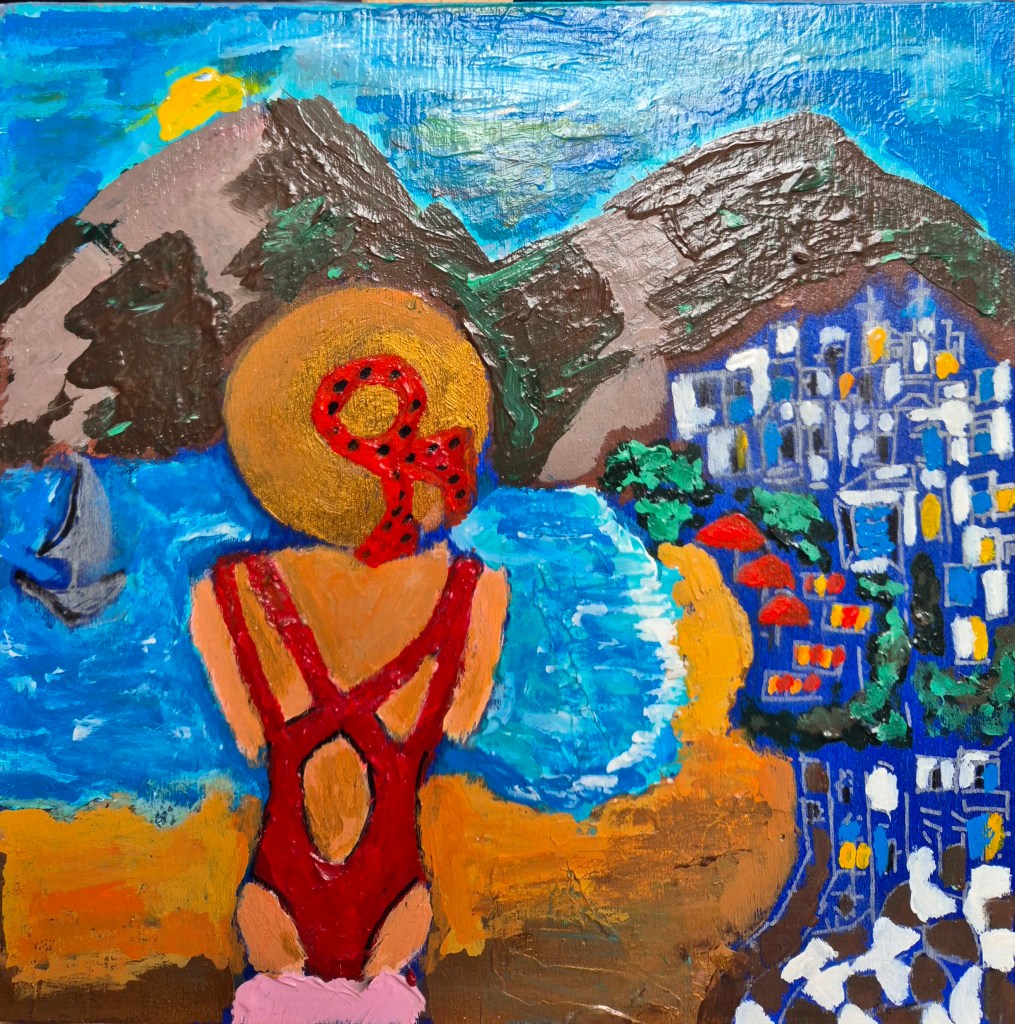 Cyclades,Acrylic on canvas 25x25 Cyclades,Acrylic on canvas 25x25